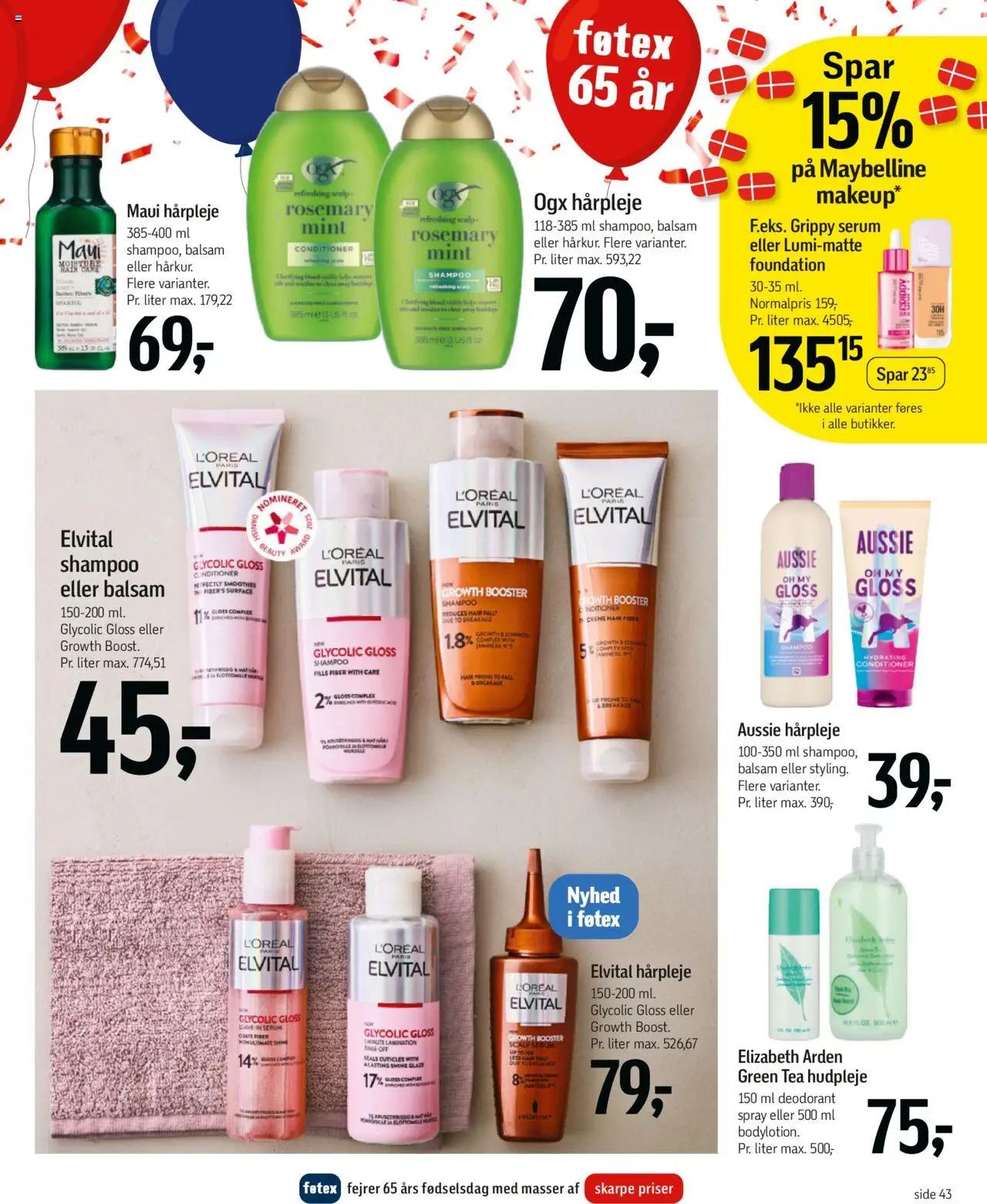 Føtex tilbudsavis – gyldig fra 03.10.2025 | Side: 49 | Produkter: Shampoo, Balsam, Deodorant, Peber