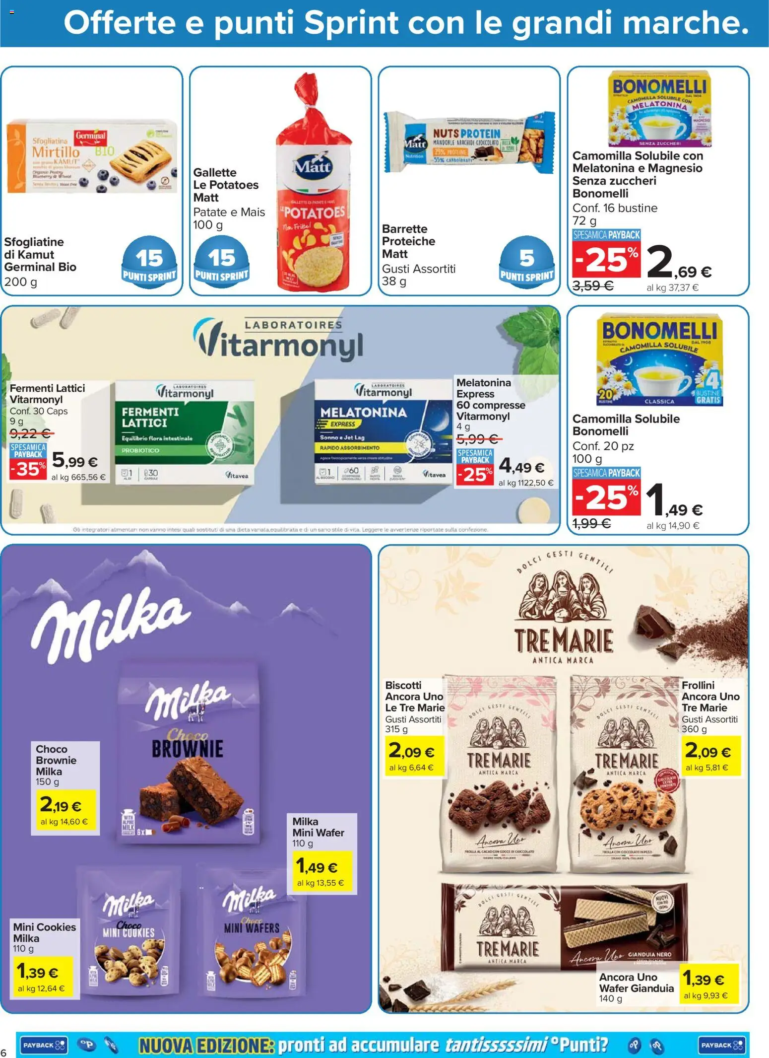 Volantino Carrefour del 02.01.2026 | Pagina: 6 | Prodotti: Cioccolato, Mandorle, Gallette, Frollini