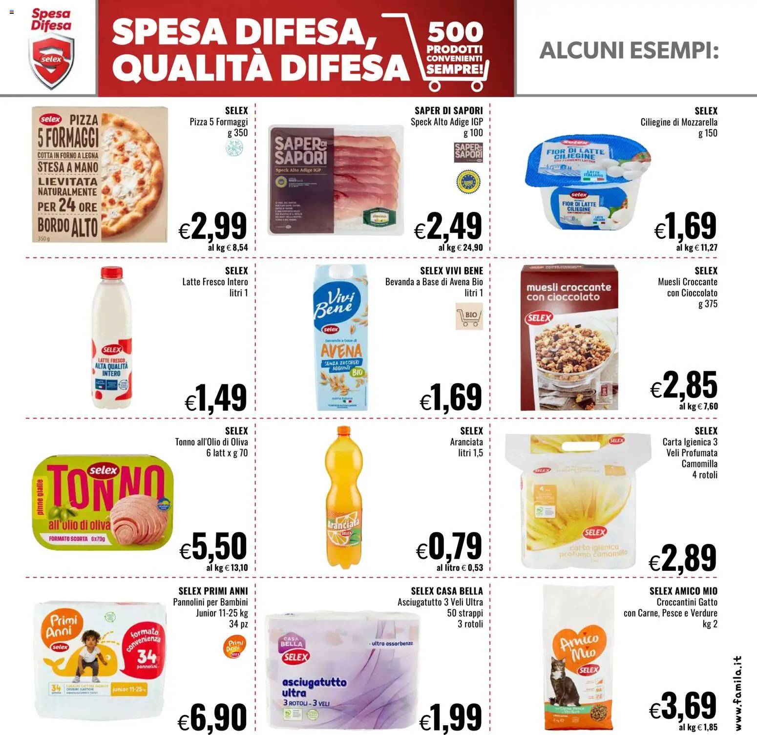 Volantino Famila del 28.12.2025 | Pagina: 27 | Prodotti: Cioccolato, Pesce, Verdure, Asciugatutto