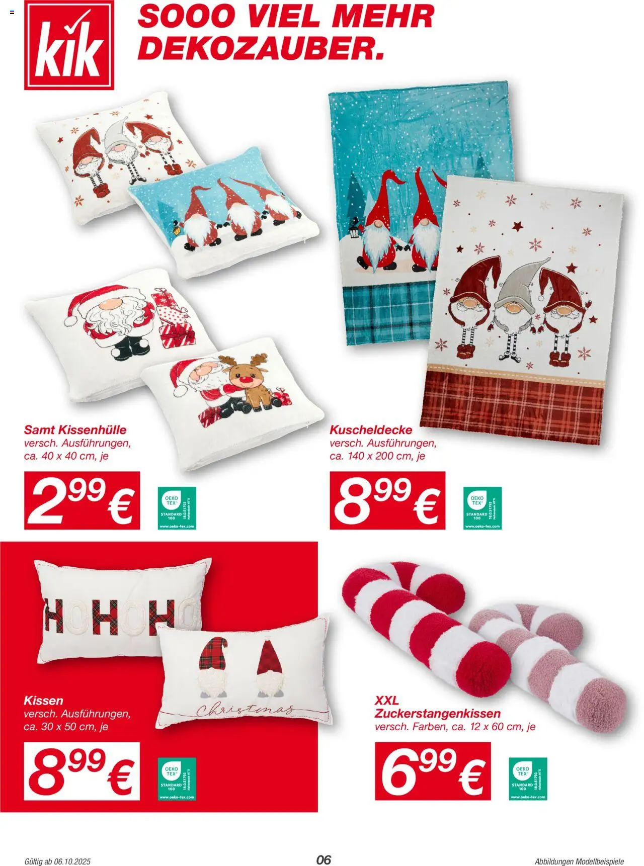 Kik Prospekt – gültig ab 06.10.2025 | Seite: 6 | Produkte: Kissen