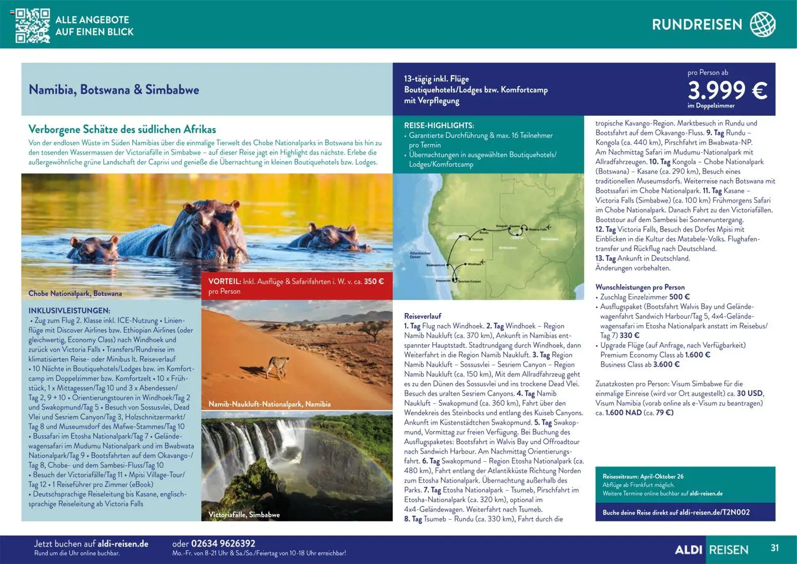Aldi Reisen Traumreisen – gültig ab 01.11.2025 | Seite: 31 | Produkte: Uhr