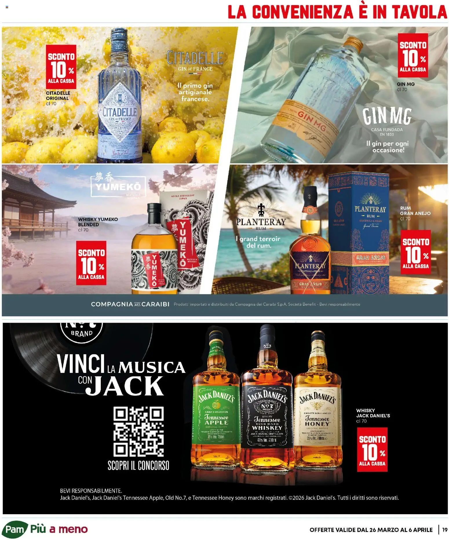 Volantino Panorama del 26.03.2026 | Pagina: 19 | Prodotti: Gin, Whisky