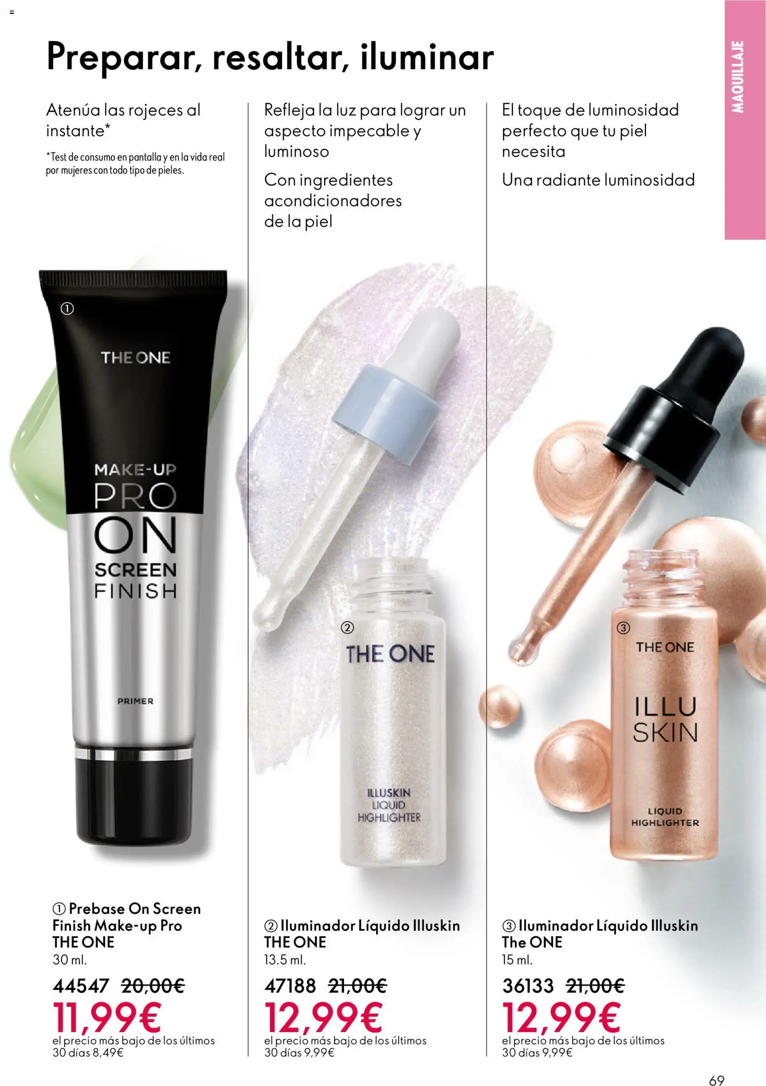 Oriflame - Catálogo Campaña 2 │ válido desde el 28.01.2026 | Página: 69 | Productos: Maquillaje, Iluminador, Κρεμάστρα