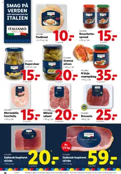 Lidl Tilbudsavis gyldig fra 03.08.2025 | Side: 10 | Produkter: Salami, Skinke, Oliven, Søm