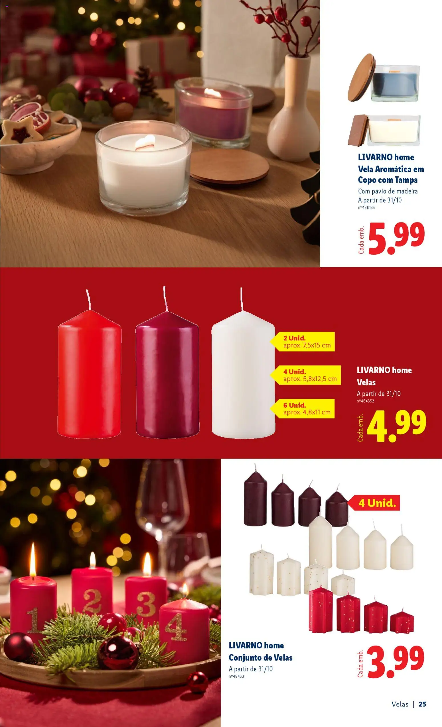 Lidl Folheto Especial │ válido de 22.10.2025 | Página: 25 | Produtos: Velas