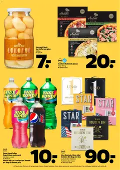 Faxe Kondi eller Pepsi Max sodavand, 1,5 liter. + pant., Max 6 stk. pr. variant pr. kunde pr. dag til denne pris gyldig fra 01.11.2025 | Side: 3