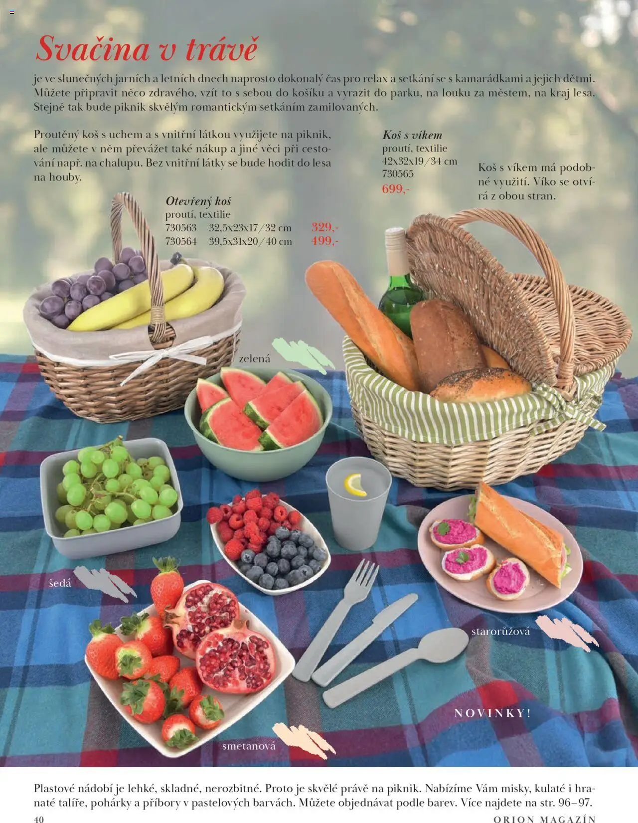 Orion katalog - Magazín Jaro/Léto 2025 od 21.03.2025 | Strana: 40 | Produkty: Nádobí, Hra, Koš