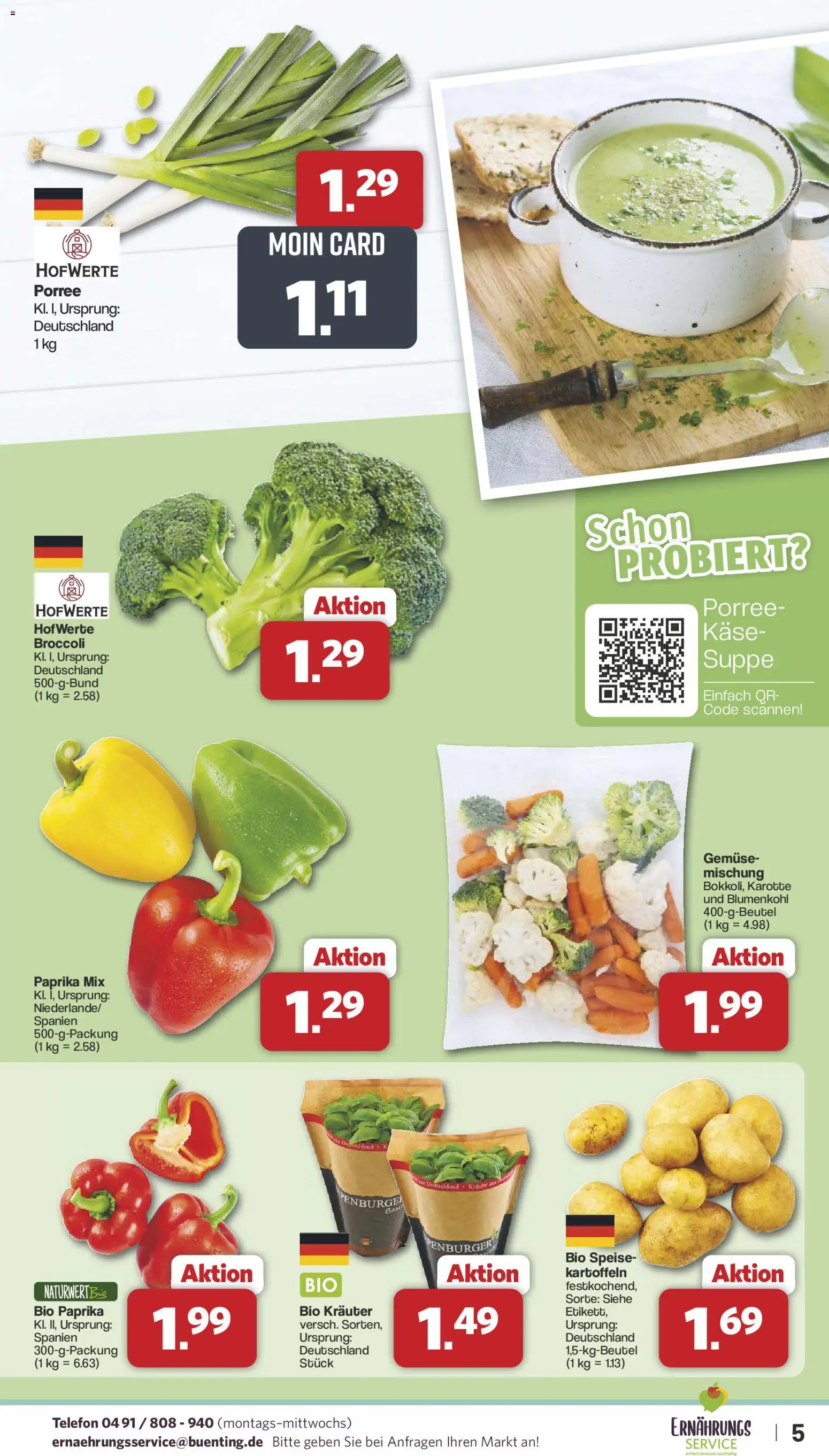 Famila Nordwest Prospekt 	 – gültig ab 27.10.2025 | Seite: 5 | Produkte: Käse, Kartoffeln, Paprika, Karotte