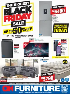 OK Furniture specials catalogue – valid from 24.11.2025