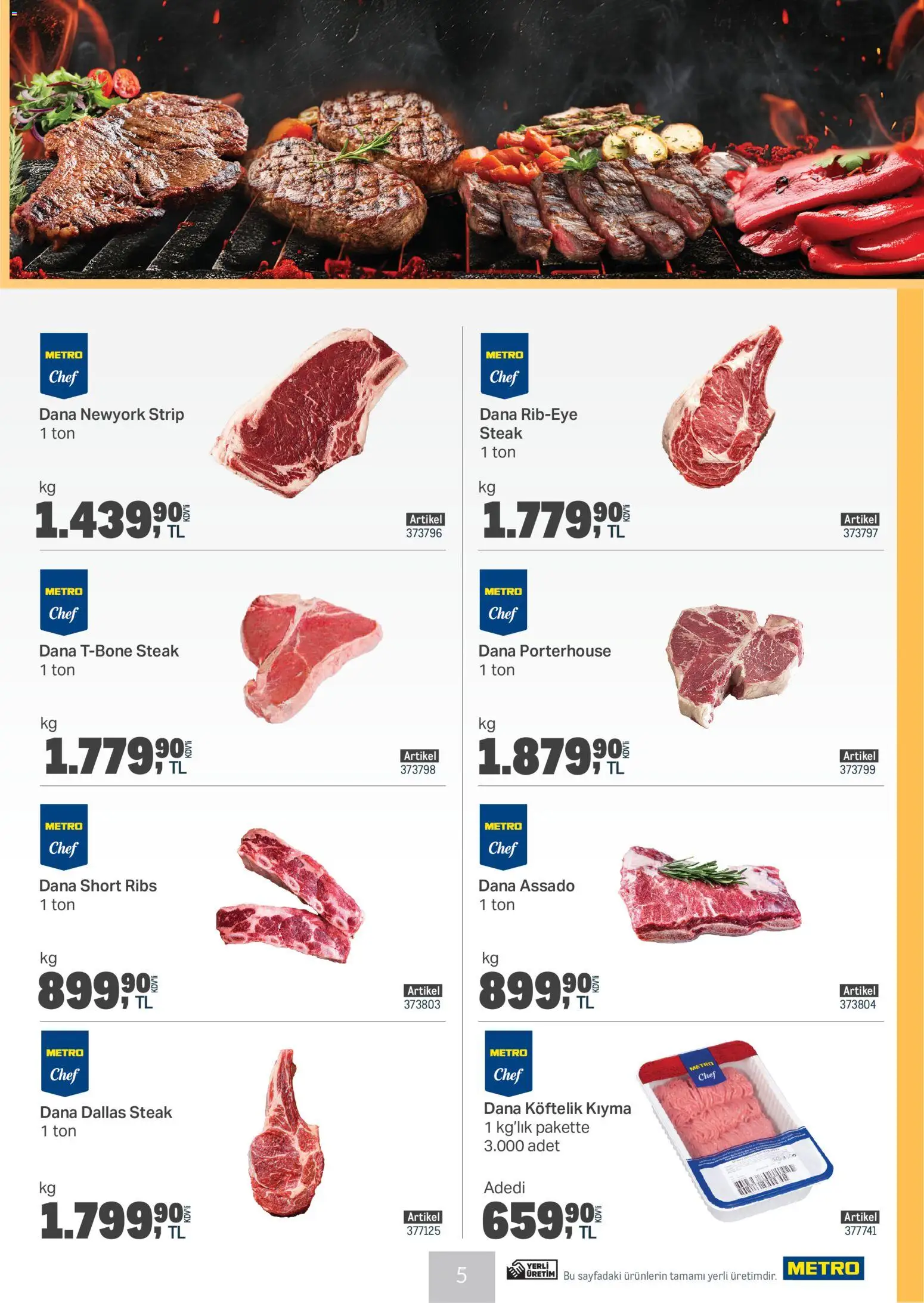Metro - Et & Tavuk & Köfte Restoranları - 04.02.2026 tarihinden itibaren geçerlidir | Sayfa: 5