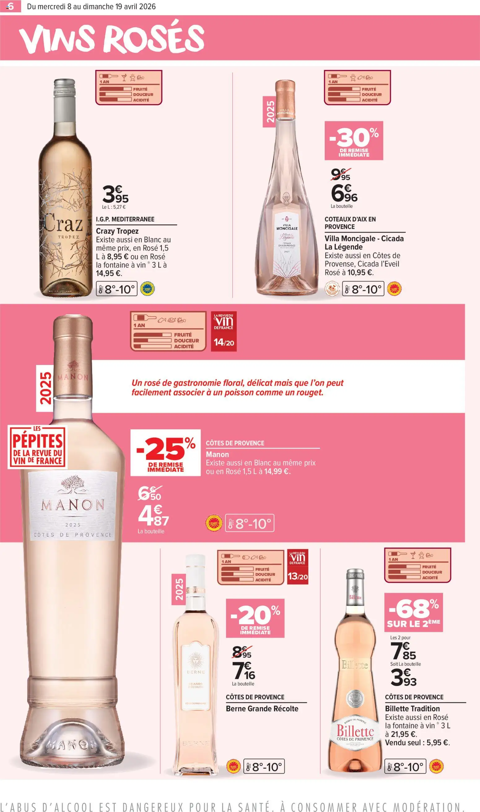 {H1} | Page: 6 | Produits: Mais, Vin, Poisson