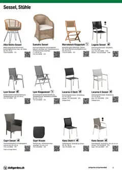 DO IT+GARDEN MIGROS Aktionen Gartenmöbel ab 26.02.2024 gültig | Seite: 18 | Produkte: Kissen, Sessel, Stuhl
