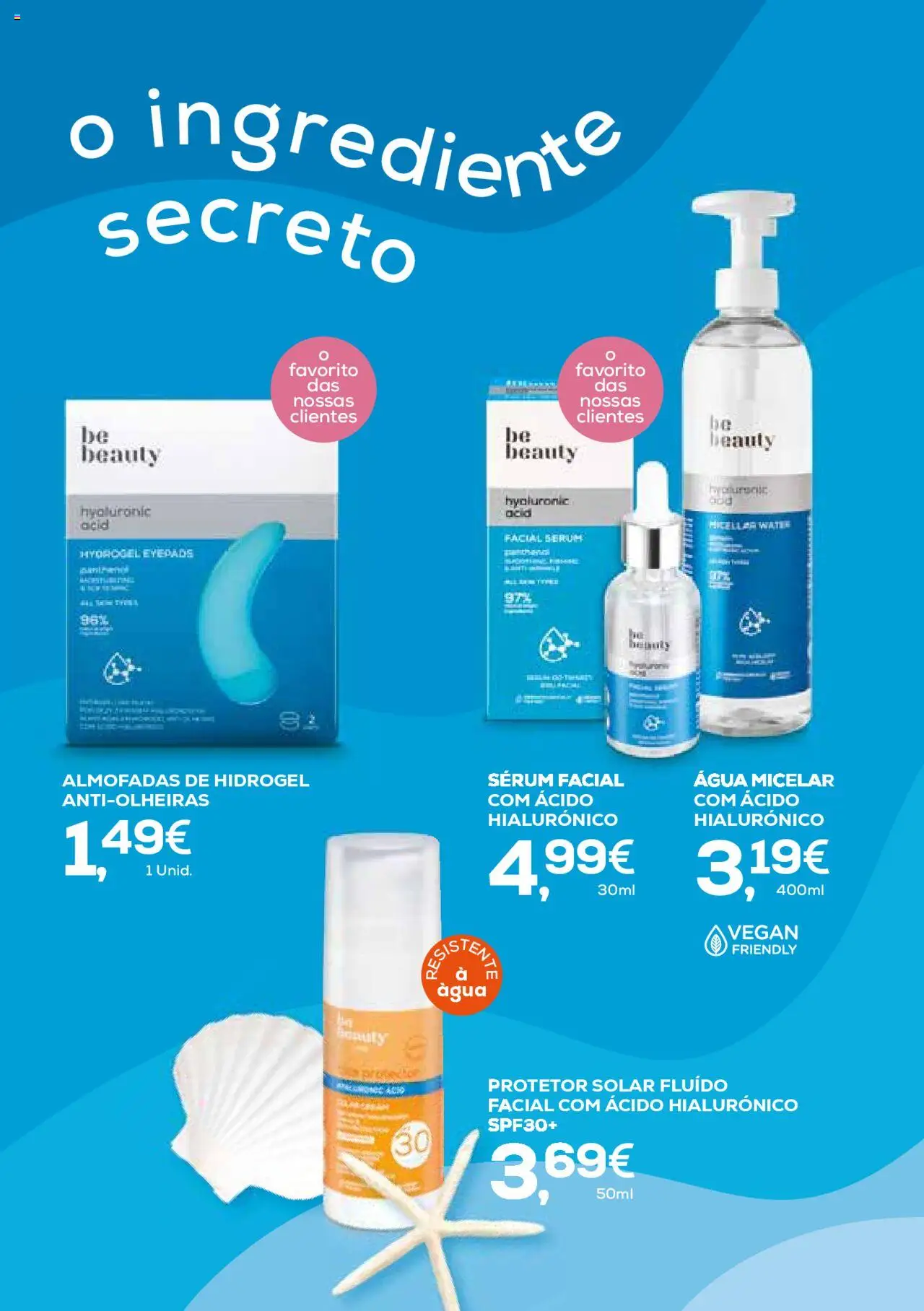 Pingo Doce Be Beauty │ válido de 04.09.2024 | Página: 10 | Produtos: Agua, Água micelar, Protetor solar, Sérum