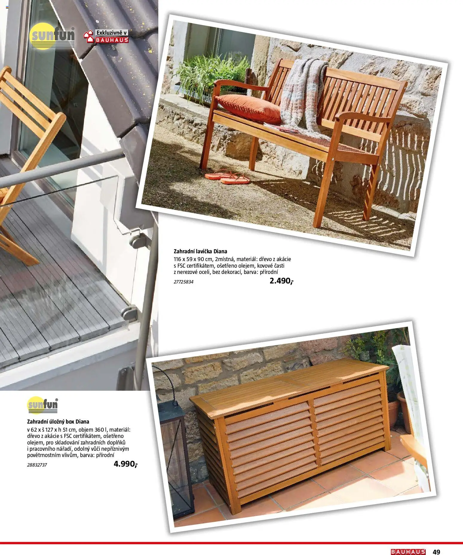 Bauhaus katalog Záhradní nábytek od 08.04.2026 | Strana: 49 | Produkty: Zahradní úložný box, Box, Úložný box