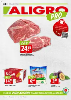 Vorschau von dem Prospekt - Aligro Aktionen FR Chavannes, Matran, Genève, Sion ab 18.08.2025