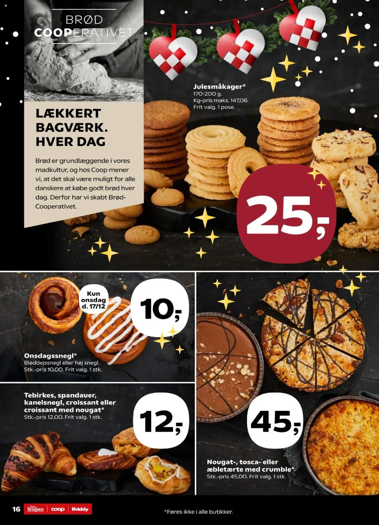 Super Brugsen tilbudsavis – gyldig fra 12.12.2025 | Side: 16 | Produkter: Brød, Nougat