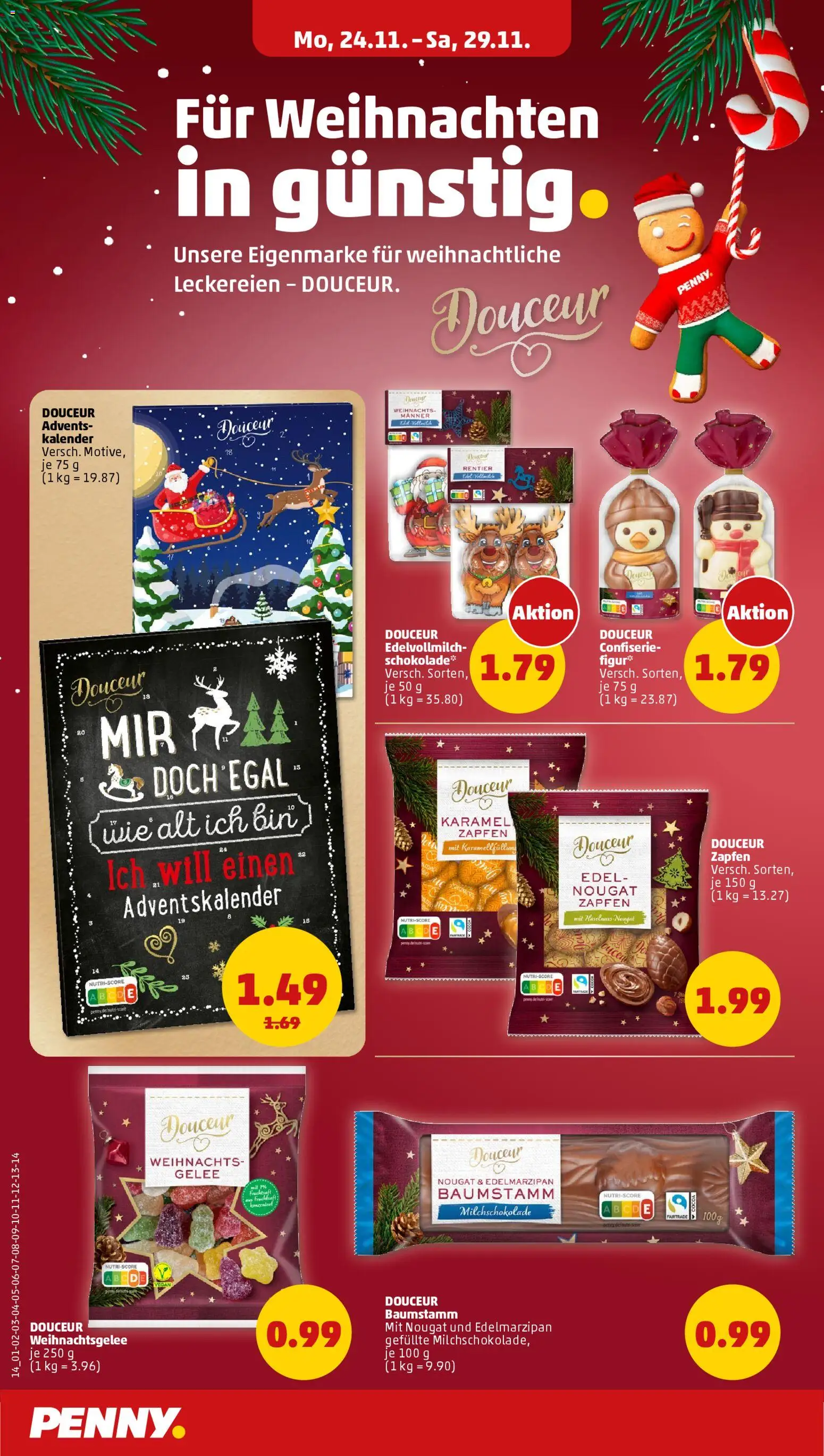 Penny Prospekt 	 – gültig ab 01.12.2025 | Seite: 16 | Produkte: Schokolade