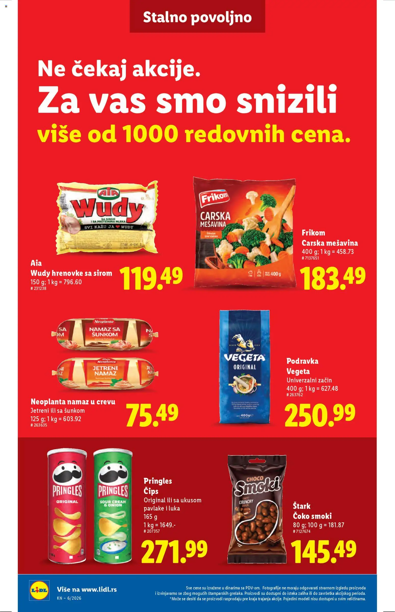Lidl katalog - važi od 05.02.2026 | Strana: 32 | Proizvode: Čips, Smoki, Podravka, Pringles