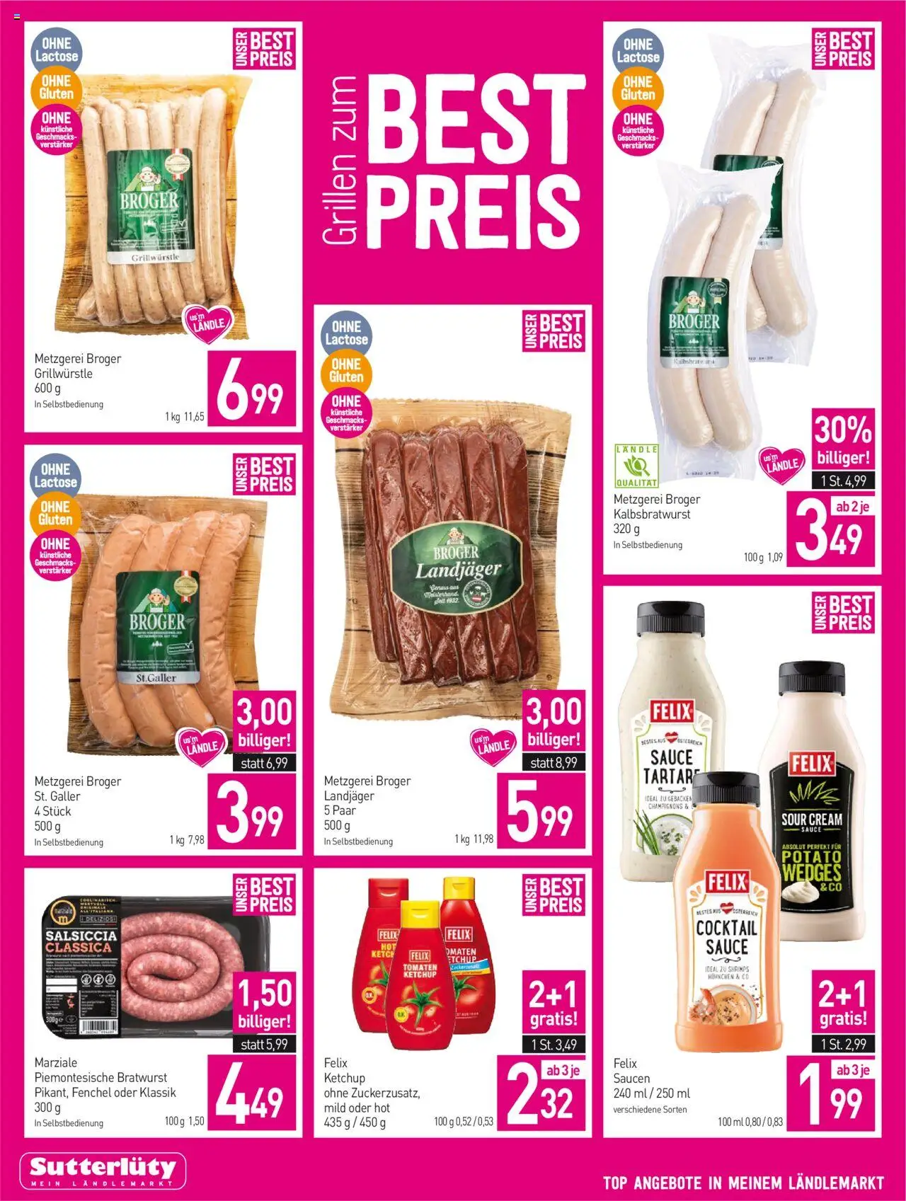 Sutterlüty Flugblatt gültig ab 21.08.2025 | Seite: 6 | Produkte: Ketchup, Tomaten