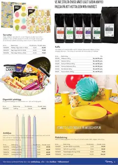 Lyreco - erbjudanden - Förhandsvisning av reklamblad från butik Lyreco aktuell från 01.04.2026 | Sida: 3 | Produkter: Kaffe, Bönor, Servetter, Duk