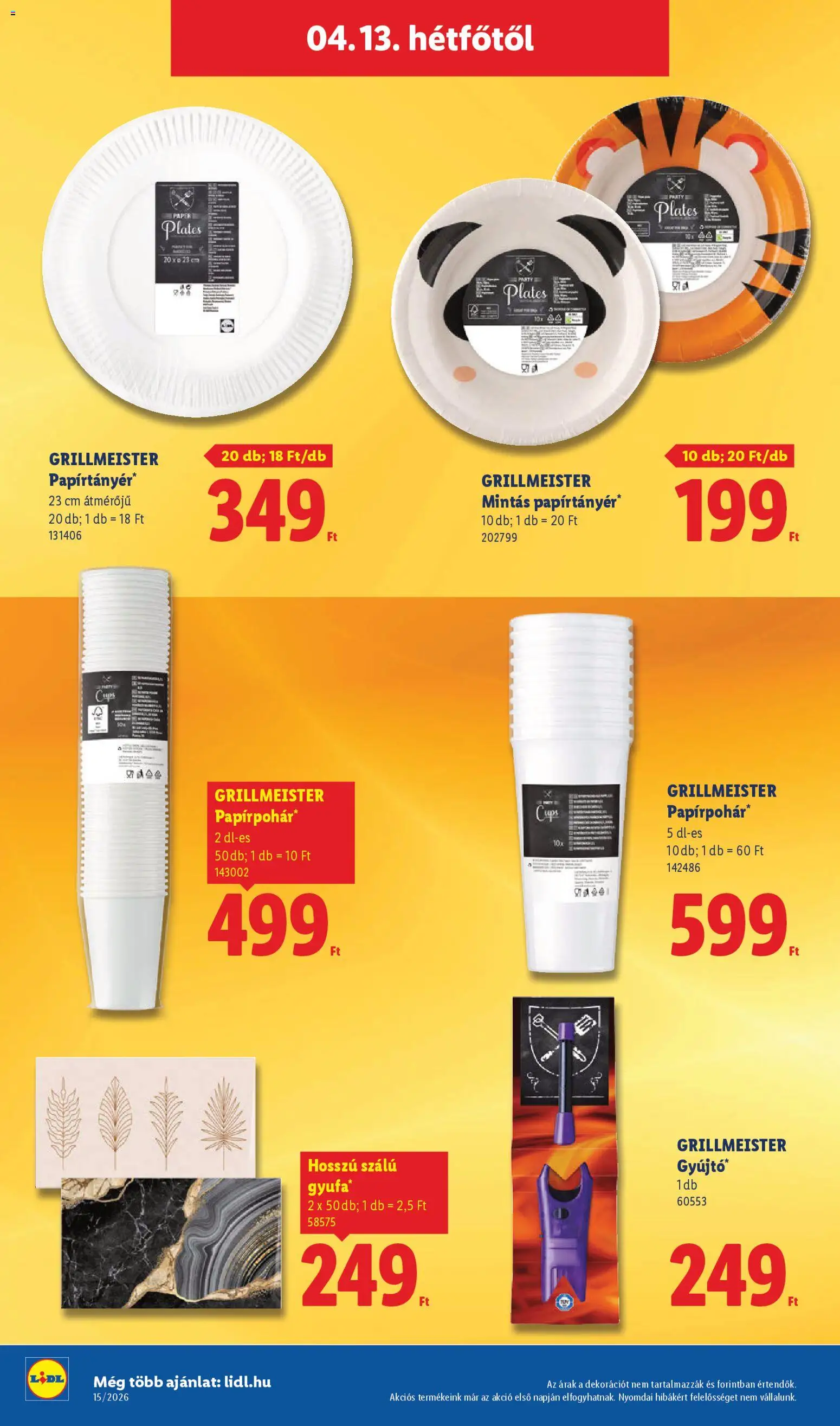 Lidl akciós ujság - amely érvényes a következő dátumtól: 09.04.2026 | Oldal: 64