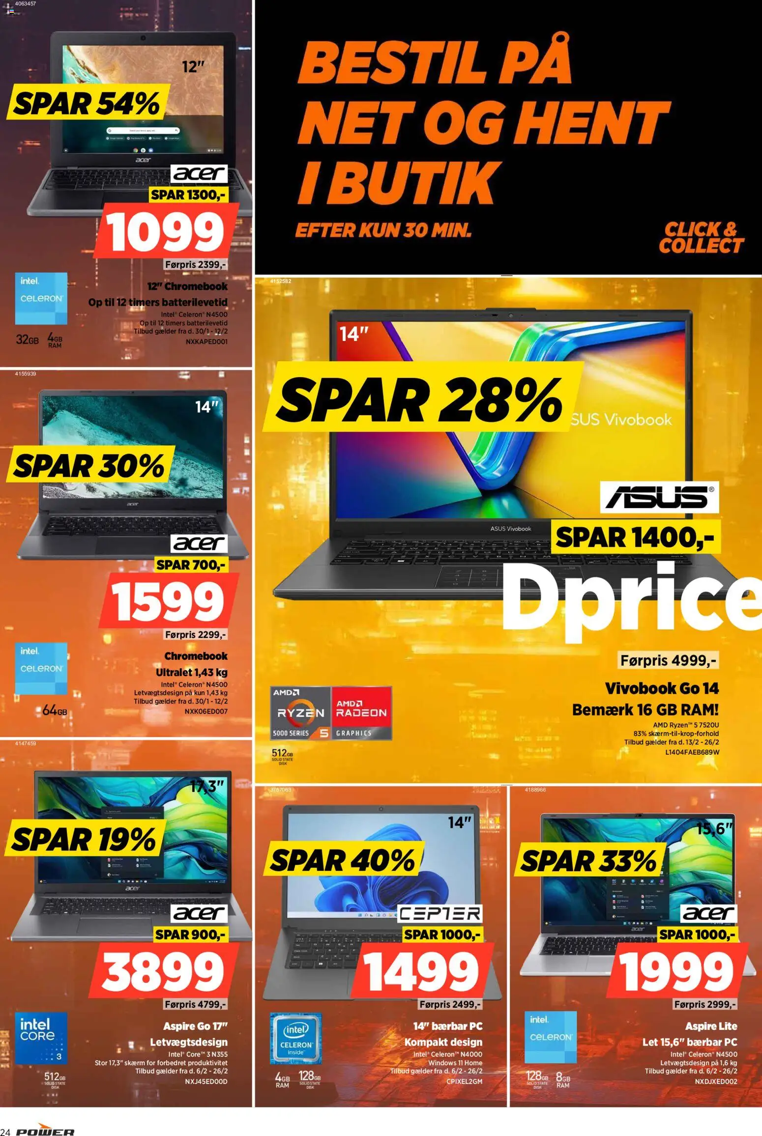 Power tilbudsavis – gyldig fra 13.02.2026 | Side: 24 | Produkter: RAM, Skærm, Disk, PC