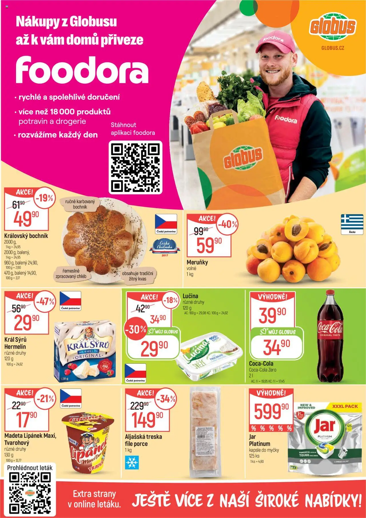 Globus leták - Brno od 27.08.2025 | Strana: 2 | Produkty: Treska, Hermelín, Kapsle do myčky, Drogerie