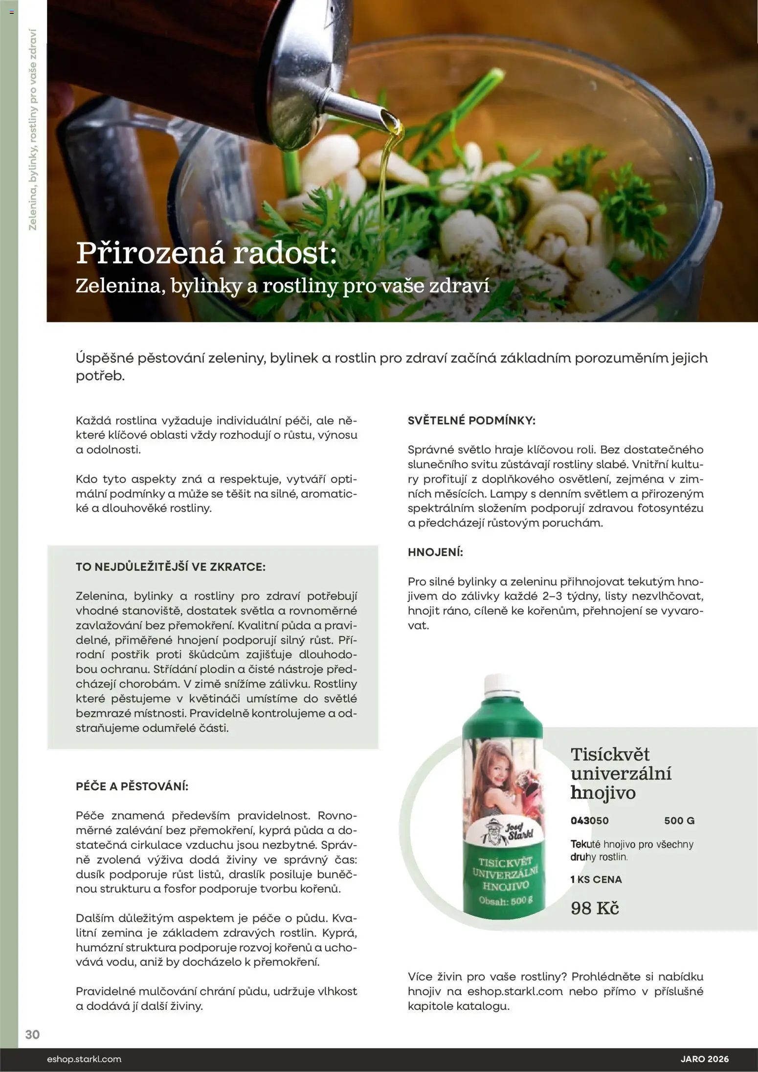 Starkl katalog Jaro 2026 od 25.02.2026 | Strana: 30 | Produkty: Rostliny, Hnojivo, Zemina