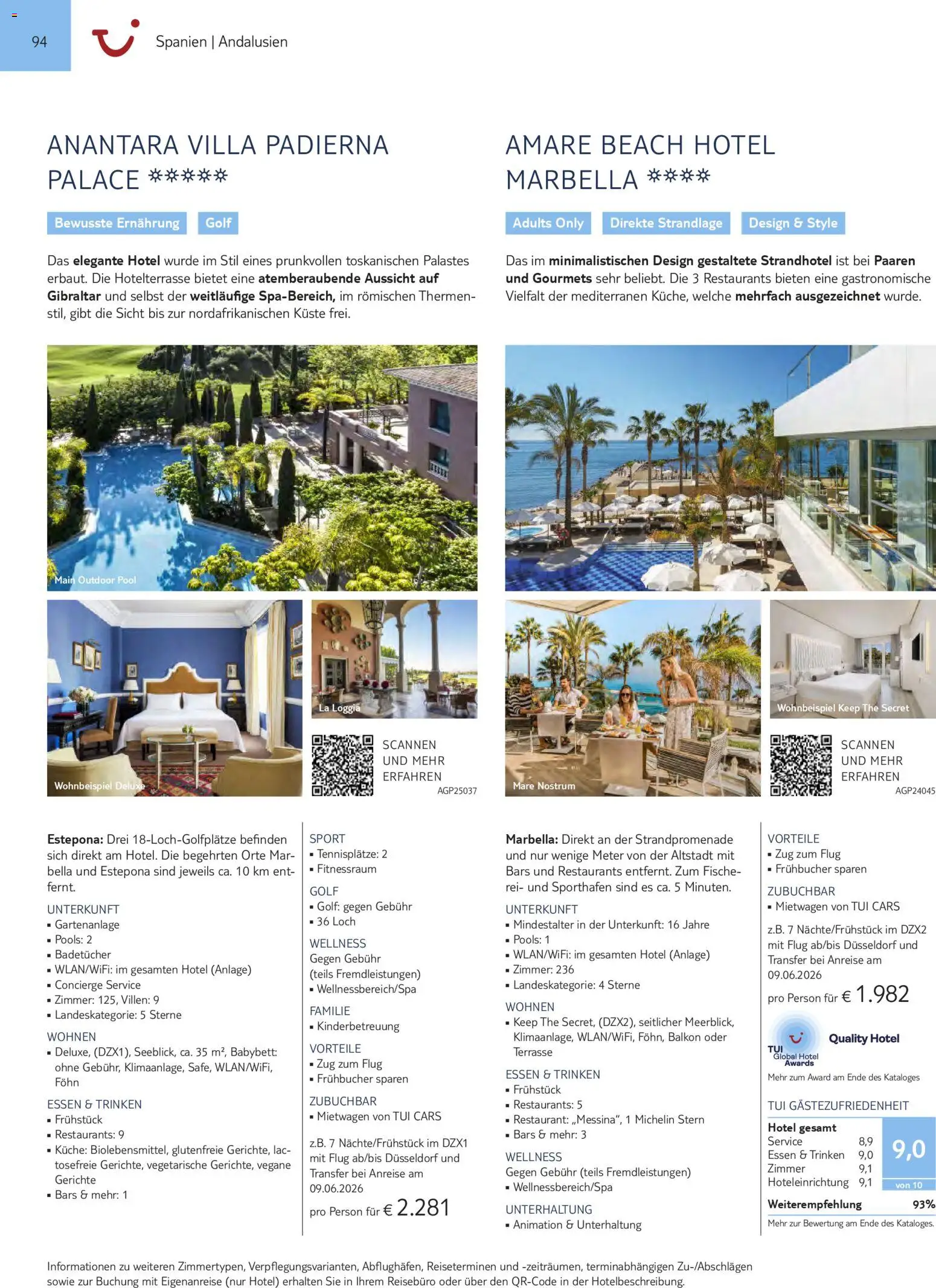 Aida  Südeuropa & Nordafrika 2026/27 – gültig ab 01.01.2026 | Seite: 94 | Produkte: Babybett, Küche, Föhn