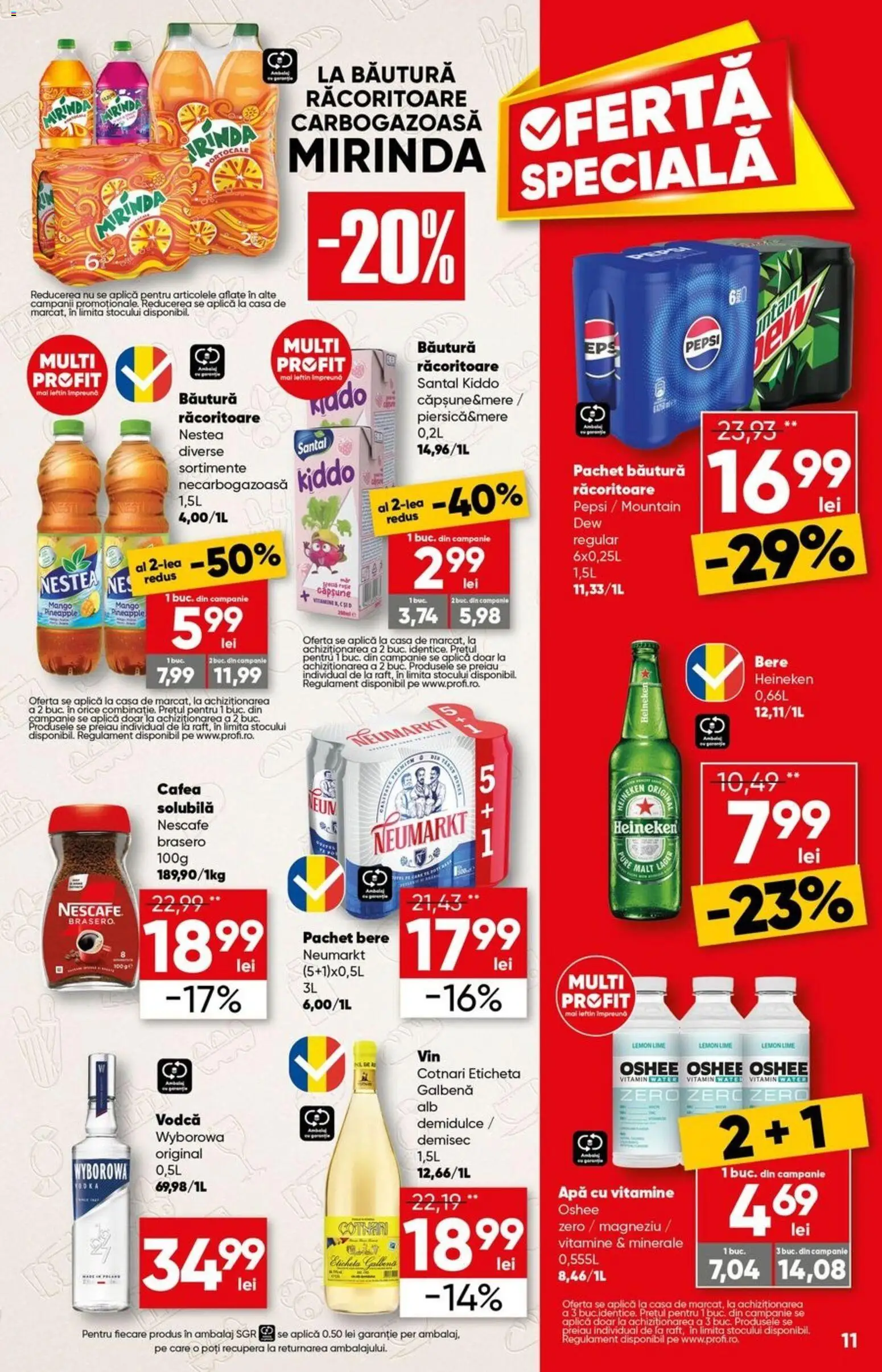 Noul catalog Profi – valabil de la 15.04.2026 | Pagină: 11 | Produse: Su ısıtıcı, Bere, Portocale, Apă cu vitamine