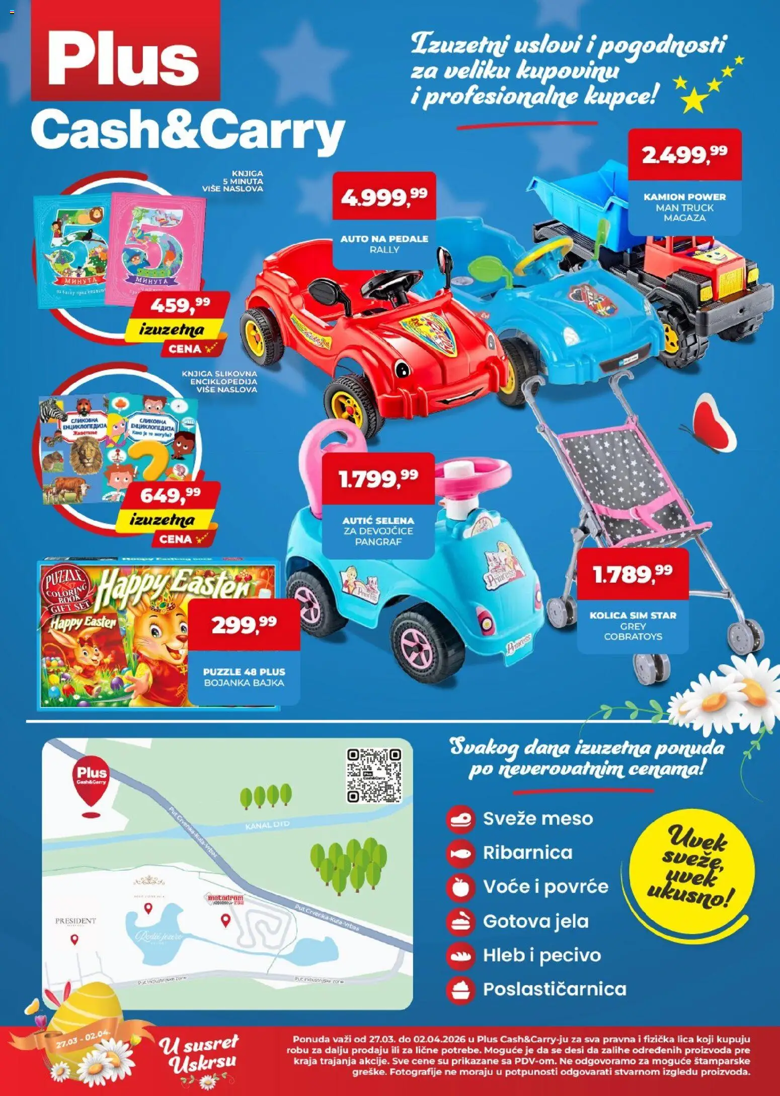 Plus Cash & Carry katalog - važi od 27.03.2026 | Strana: 4 | Proizvode: Kolica, Hleb, Pecivo