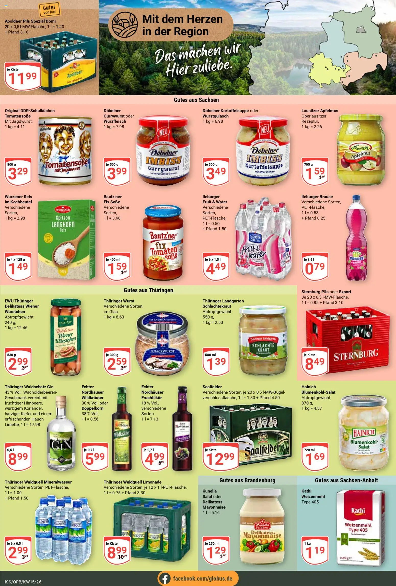 Globus Prospekt 	 – gültig ab 07.04.2026 | Seite: 14 | Produkte: Pils, Limonade, Kraut, Reis