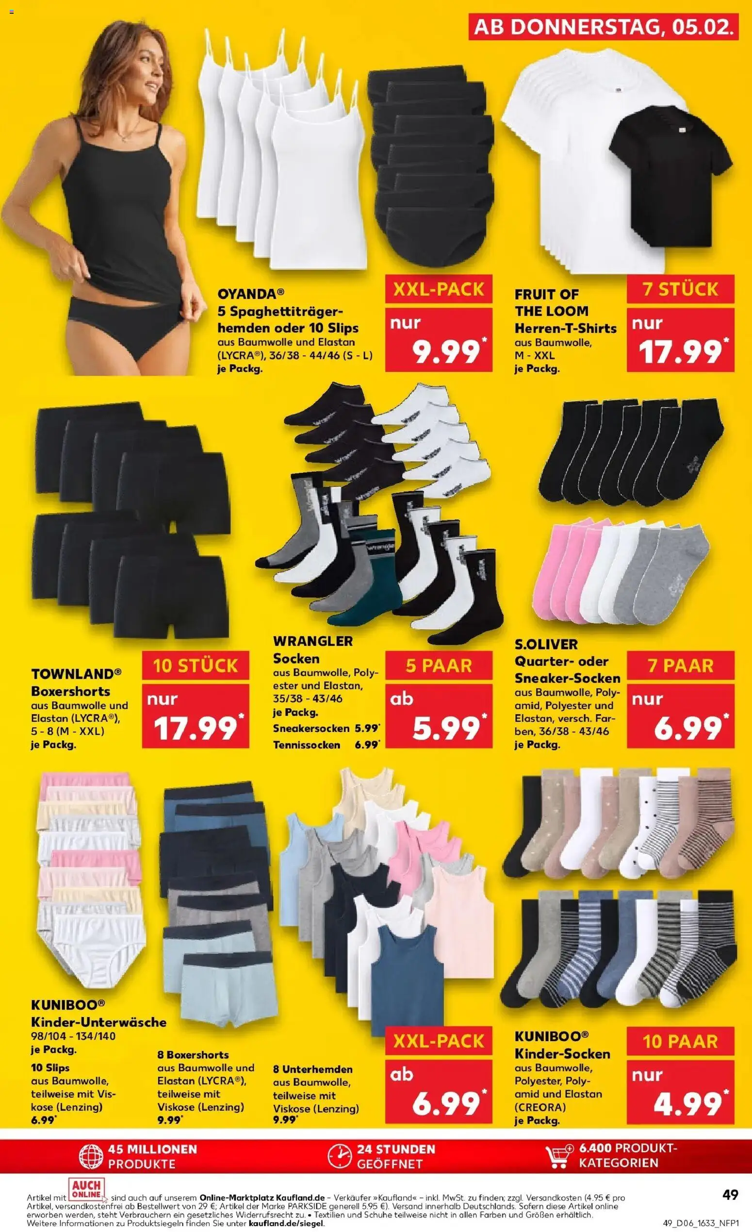 Kaufland prospekt Vilshofen An Der Donau	 – gültig ab 09.02.2026 | Seite: 49 | Produkte: Socken