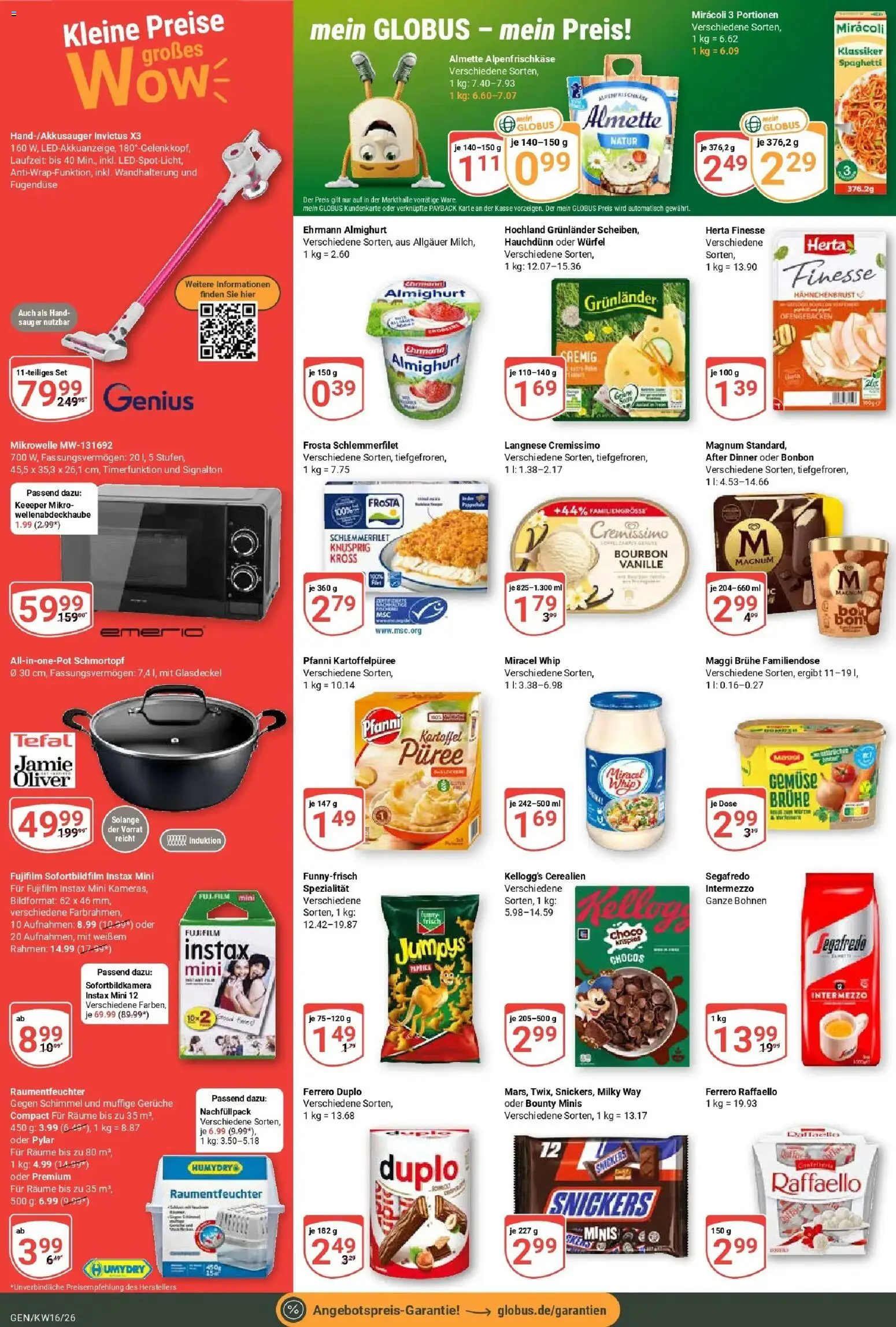 Globus Prospekt Gensingen	 – gültig ab 12.04.2026 | Seite: 2 | Produkte: Almette, Ferrero duplo, Bourbon, Segafredo