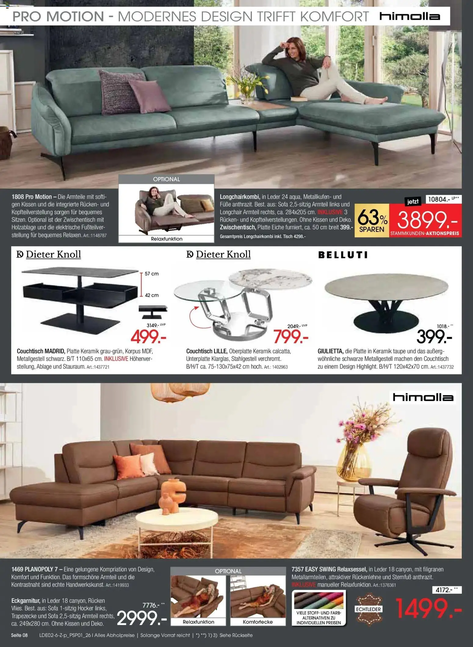 Zurbrüggen - Zurbrüggen: Ihr Einrichtungshaus der Extraklasse – gültig ab 20.02.2026 | Seite: 8 | Produkte: Hocker, Sofa, Couchtisch, Tisch