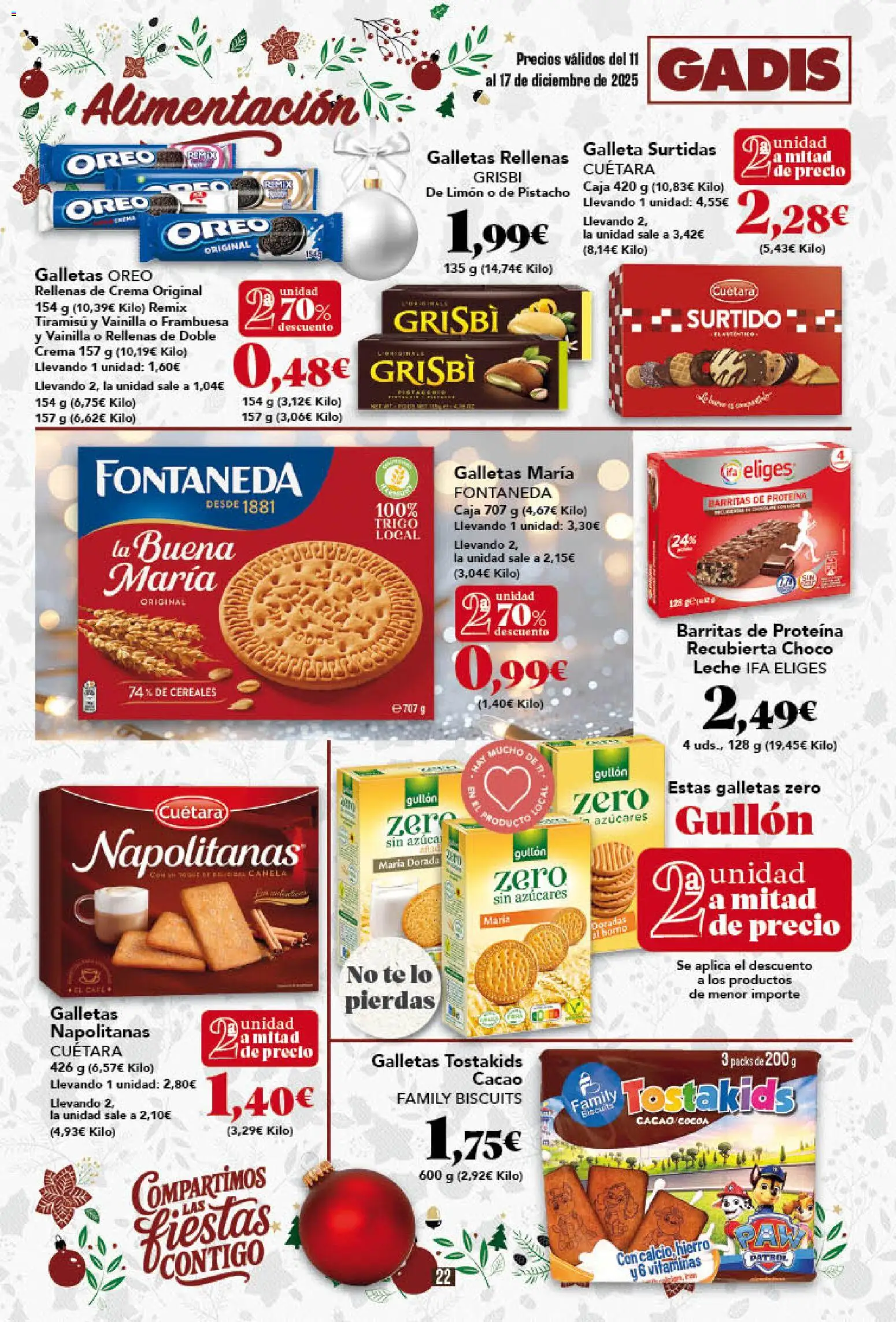 Gadis - folleto │ válido desde el 11.12.2025 | Página: 22 | Productos: Cereales, Crema, Té, Caja