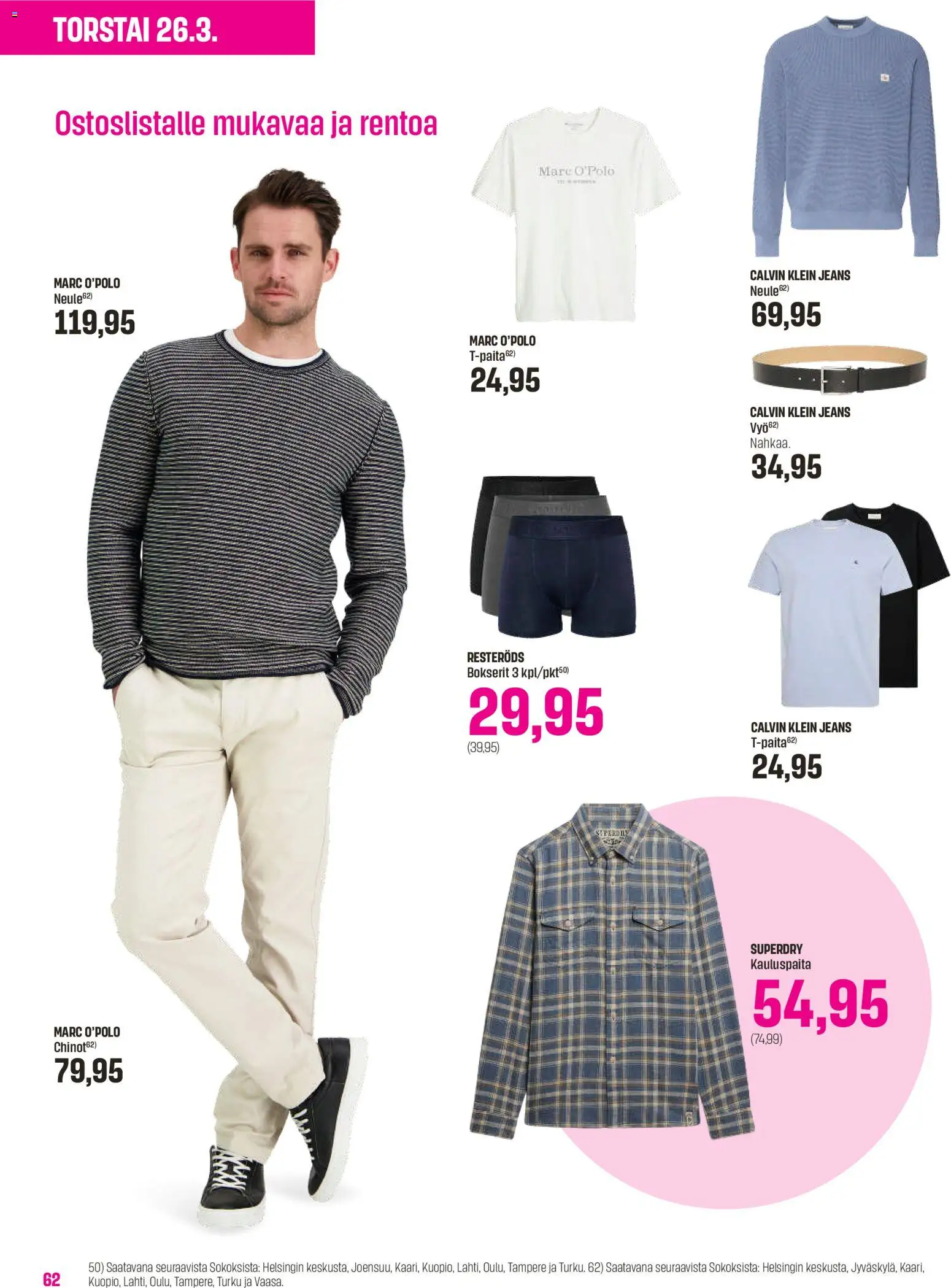 Sokos tarjoukset - Emotion 3plus1 – voimassa 25.03.2026 alkaen | Sivu: 62 | Tuotteet: Kauluspaita, T-paita, Bokserit, Neule