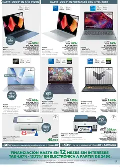 Vista previa El Corte Inglés ofertas válido desde el 09.04.2026 | Página: 5 | Productos: Té, PC, Impresora, Toner