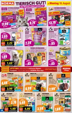 Norma Prospekt 	 - gültig ab dem 18.08.2025 | Seite: 10 | Produkte: Kabel, Käse, Thunfisch, Lachs