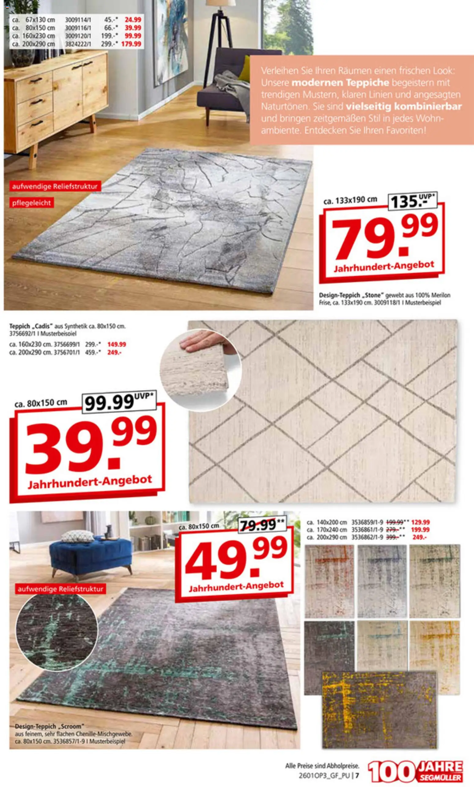 Segmüller Teppich Spezial  – gültig ab 29.12.2025 | Seite: 7 | Produkte: Teppich