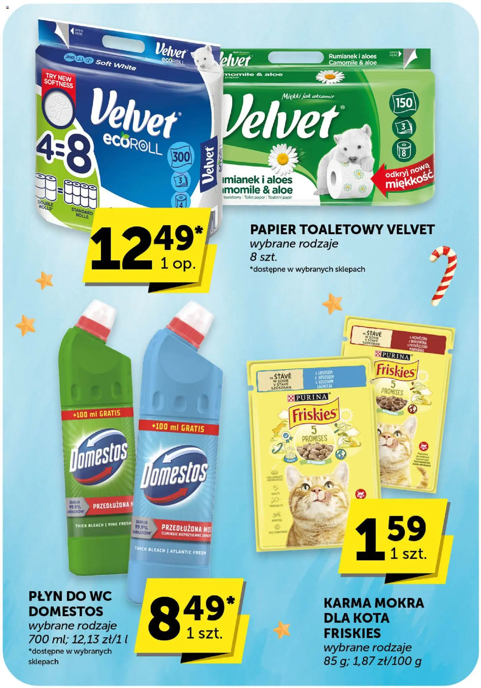 Groszek Gazetka od 27.11.2025 | Strona: 48 | Produkty: Papier toaletowy, Aloes, Domestos, Płyn do WC Domestos