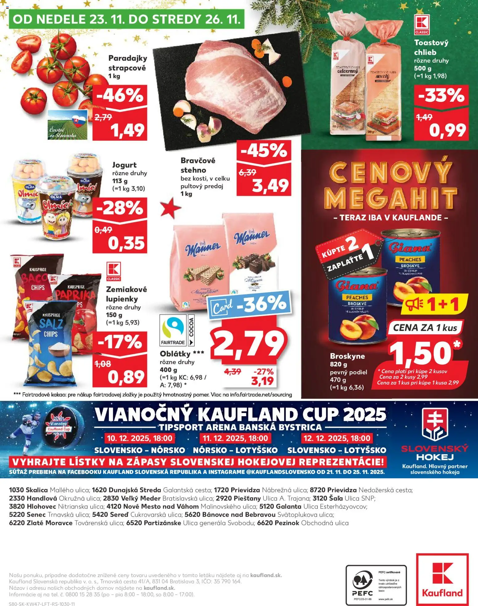 Nové Kaufland akcie – leták je platný od 20.11.2025 | Strana: 80 | Produkty: Paprika, Chlieb, Paradajky, Bravčové stehno