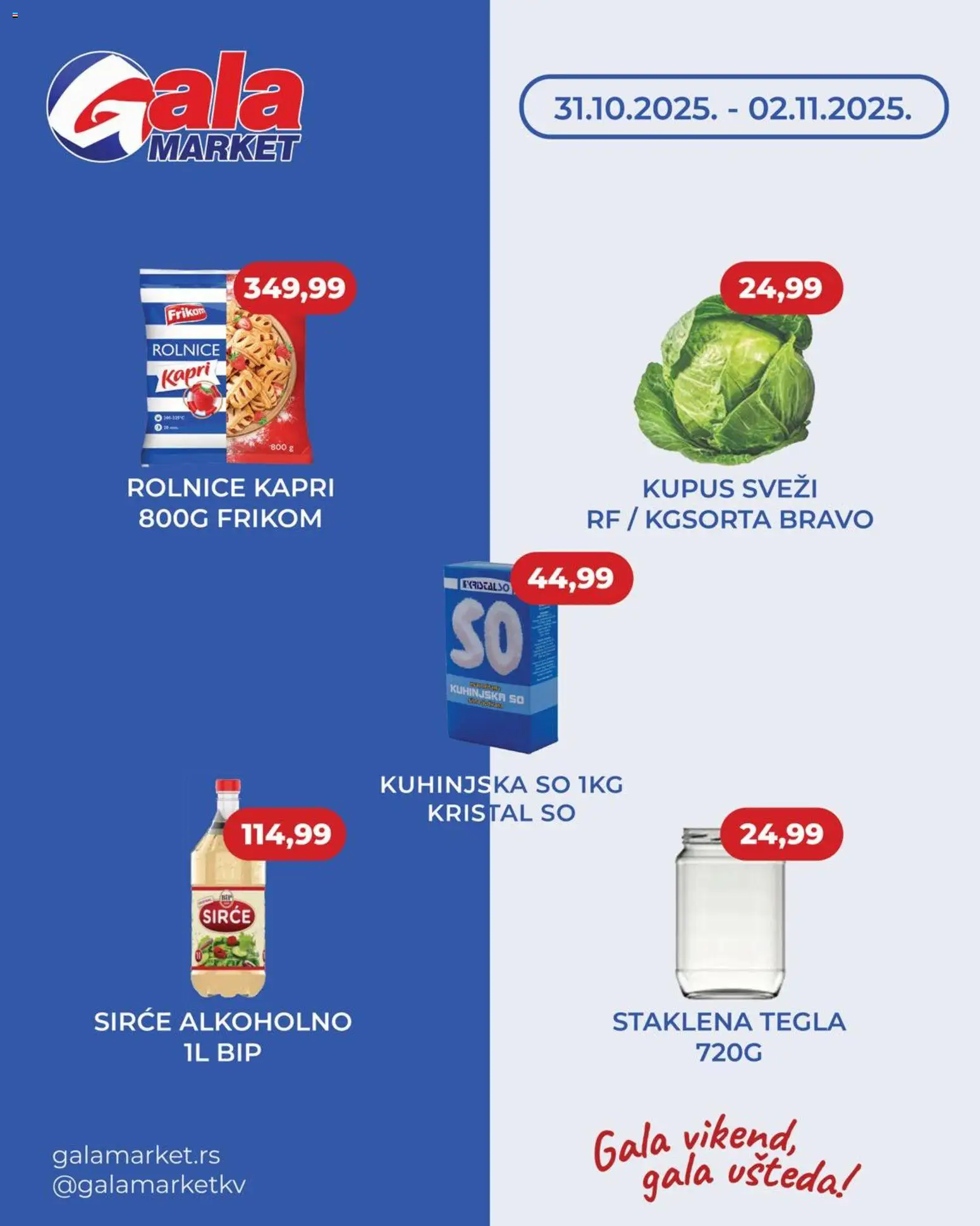 Gala MARKET katalog - važi od 31.10.2025 | Strana: 1