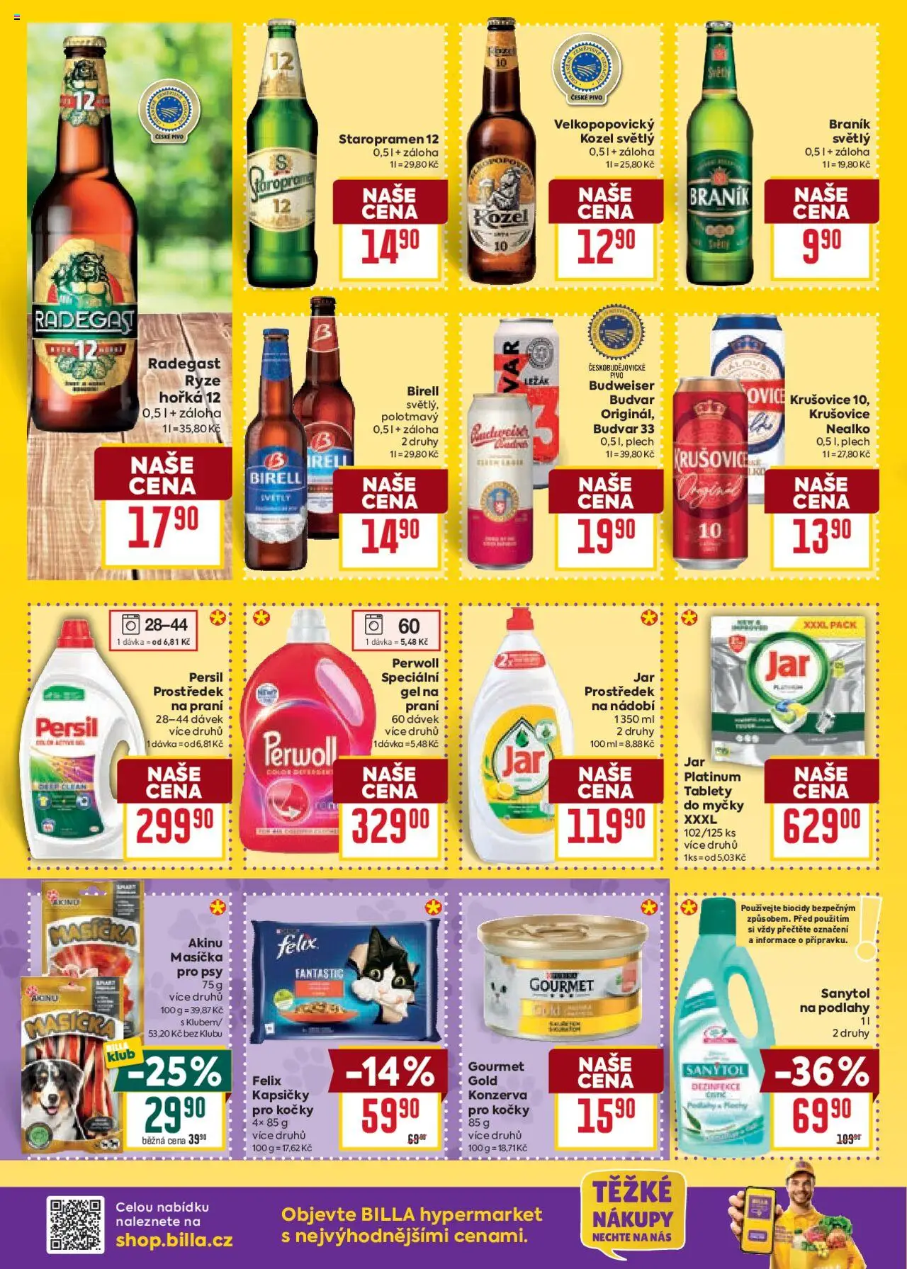 Billa Velký leták od 04.06.2025 | Strana: 28 | Produkty: Birell, Gourmet Gold, Krušovice Nealko, Persil