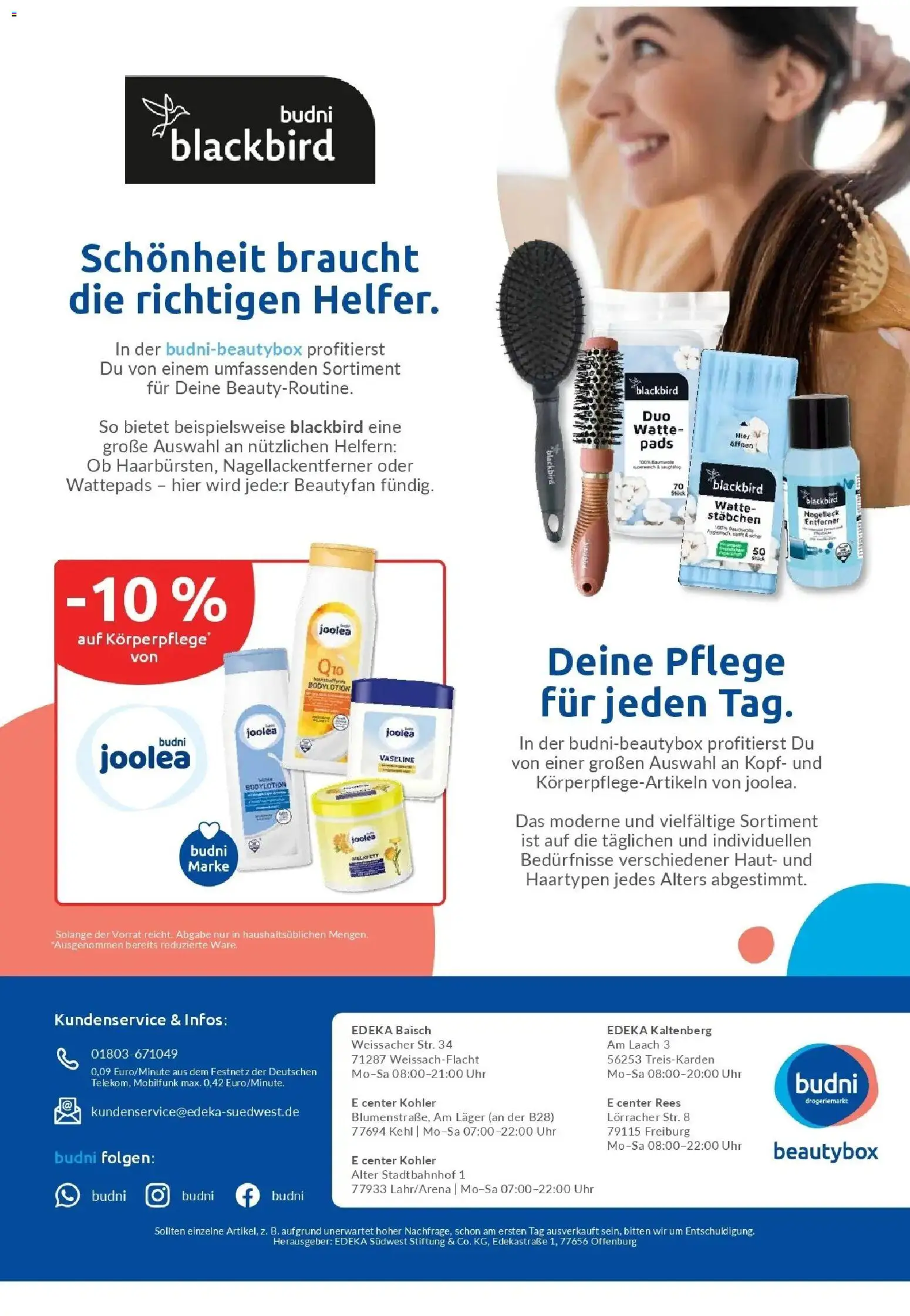 E center Prospekt Kehl	 – gültig ab 05.04.2026 | Seite: 57 | Produkte: Wattepads, Nagellack, Nagellackentferner, Uhr