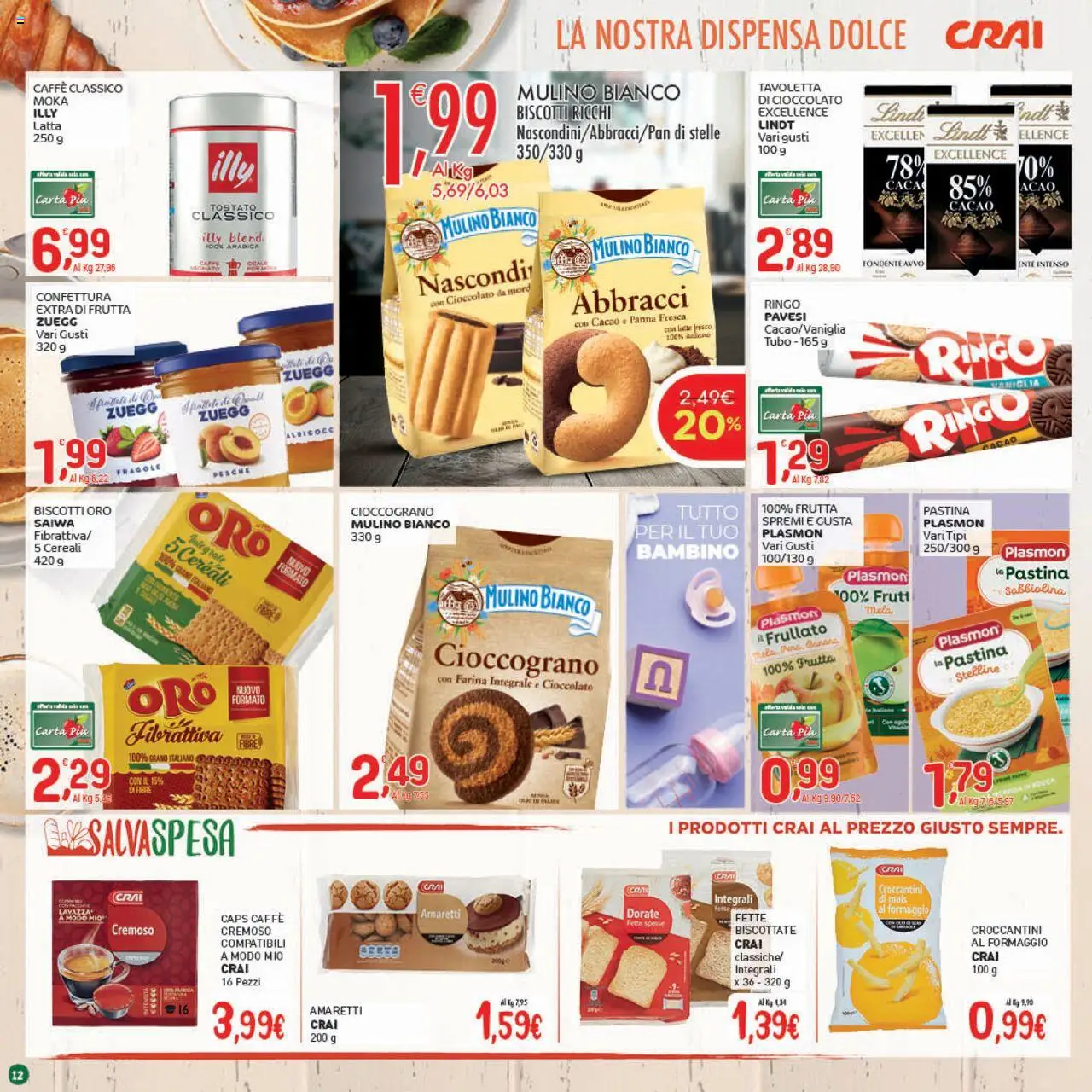 Volantino CRAI del 21.08.2025 | Pagina: 12 | Prodotti: Cioccolato, Fragole, Biscotti, Tubo