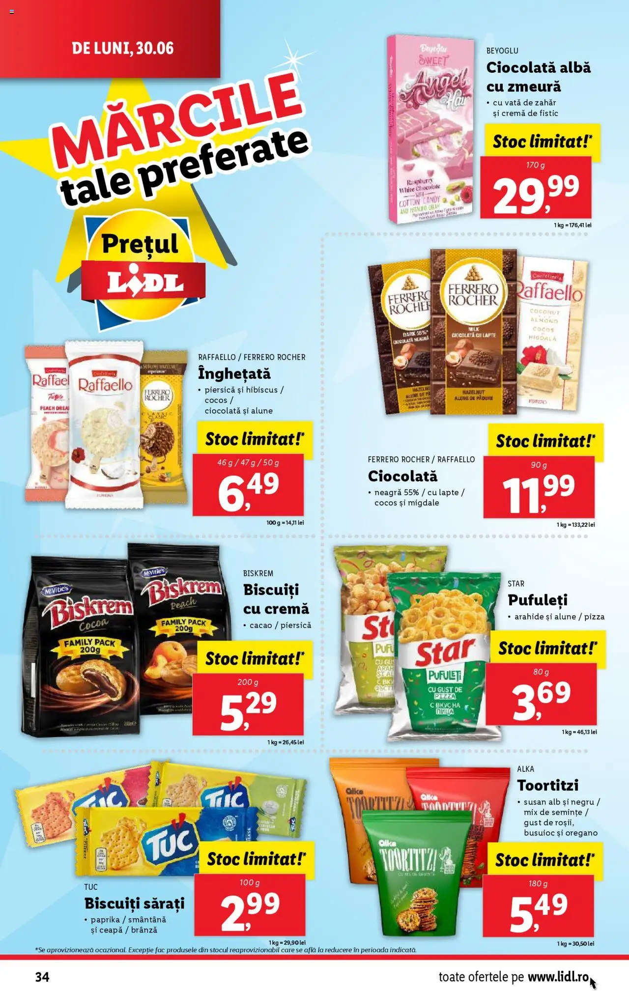 Catalog Lidl – valabil de la 30.06.2025 | Pagină: 34 | Produse: Zmeură, Arahide, Migdale, Zahăr