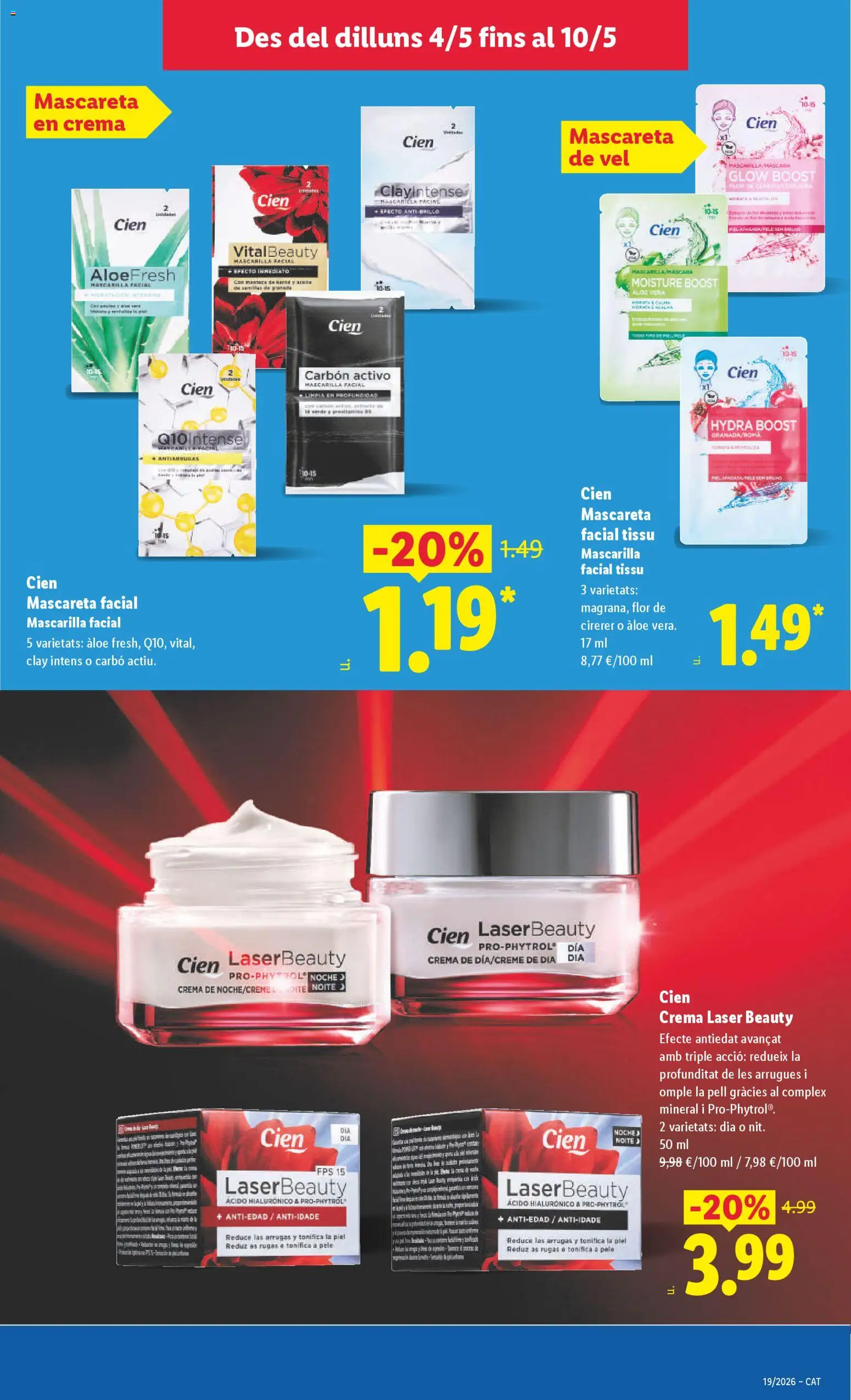 Lidl folleto │ válido desde el 04.05.2026 | Página: 21 | Productos: Mascarilla facial, Crema
