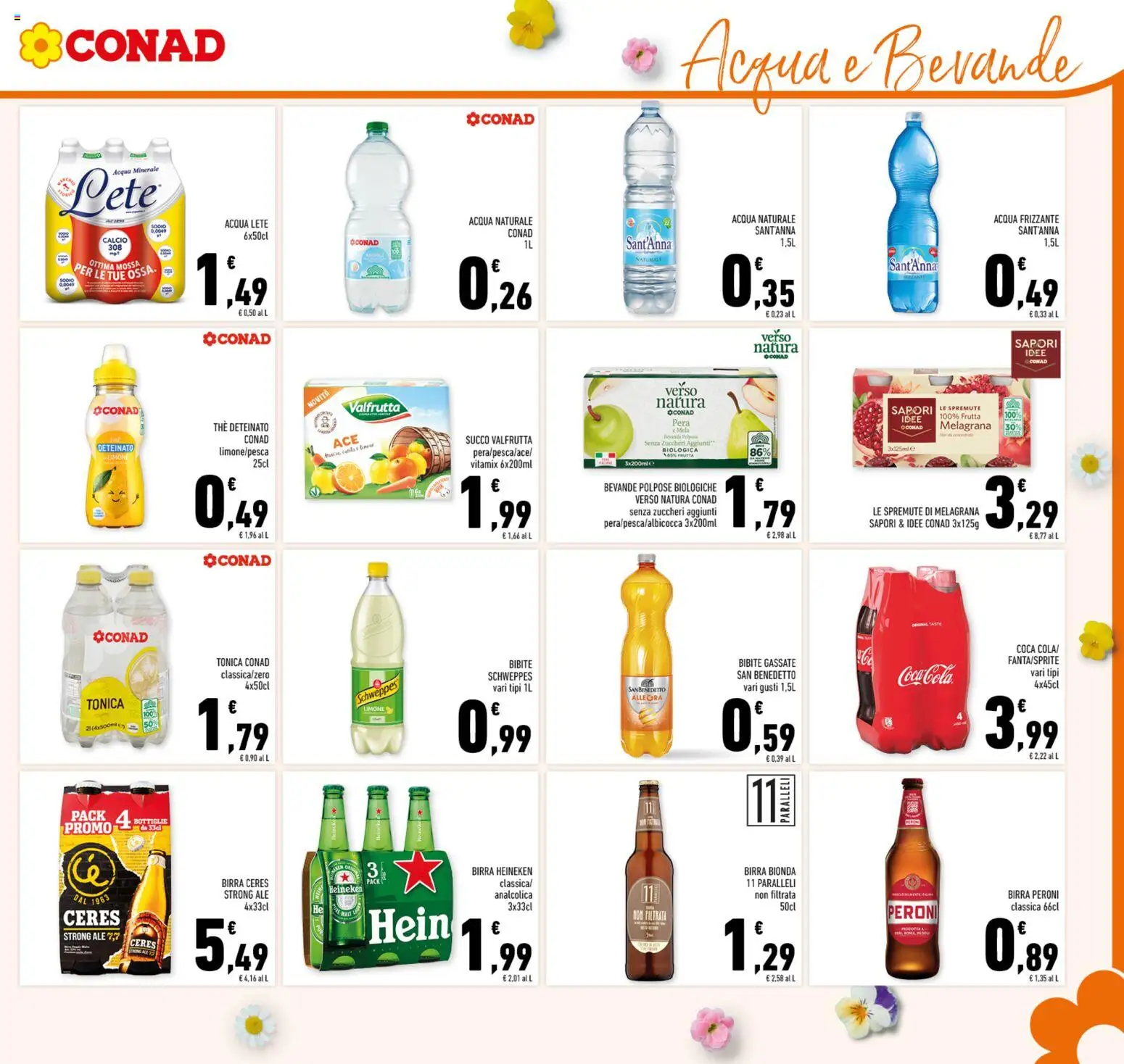 Volantino Conad del 25.03.2026 | Pagina: 21 | Prodotti: The, Bibite, Heineken, Coca Cola