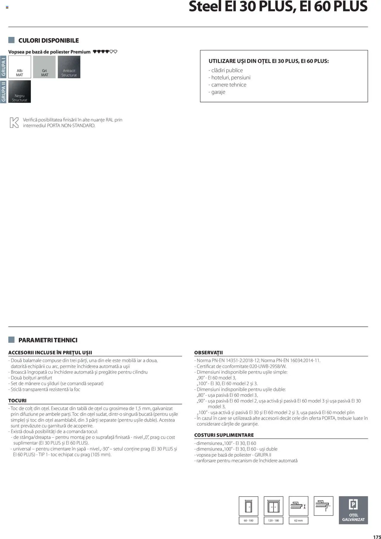 Catalog Proges – valabil de la 01.05.2025 | Pagină: 175 | Produse: Vopsea, Tablă, Șapă, Ușă